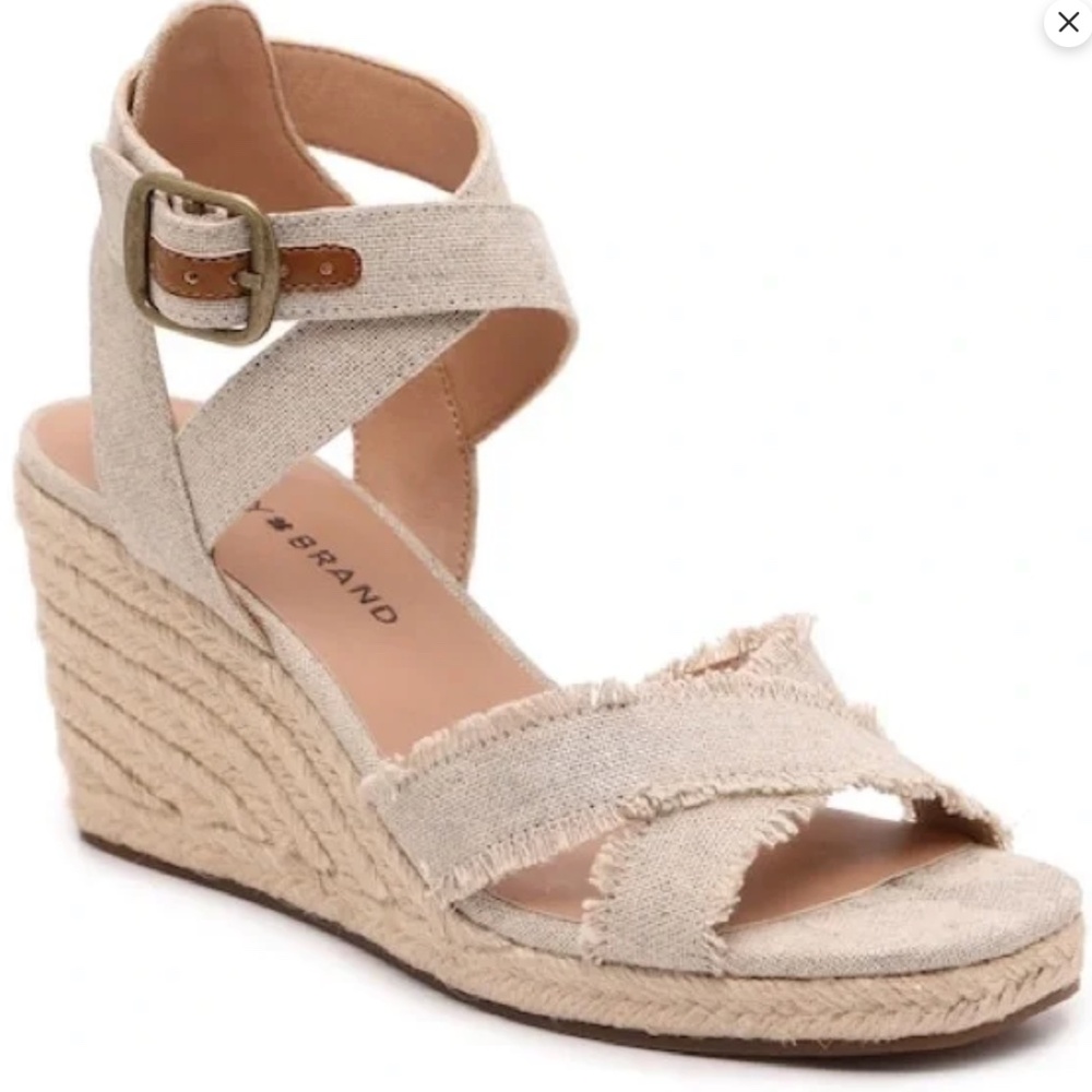 Lucky Brand Myghan Espadrille Wedge Sandal size 9.5